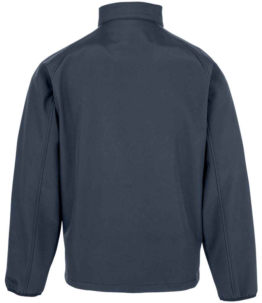 Result Genuine Recycled Kids Two Layer Printable Soft Shell Jacket Navy