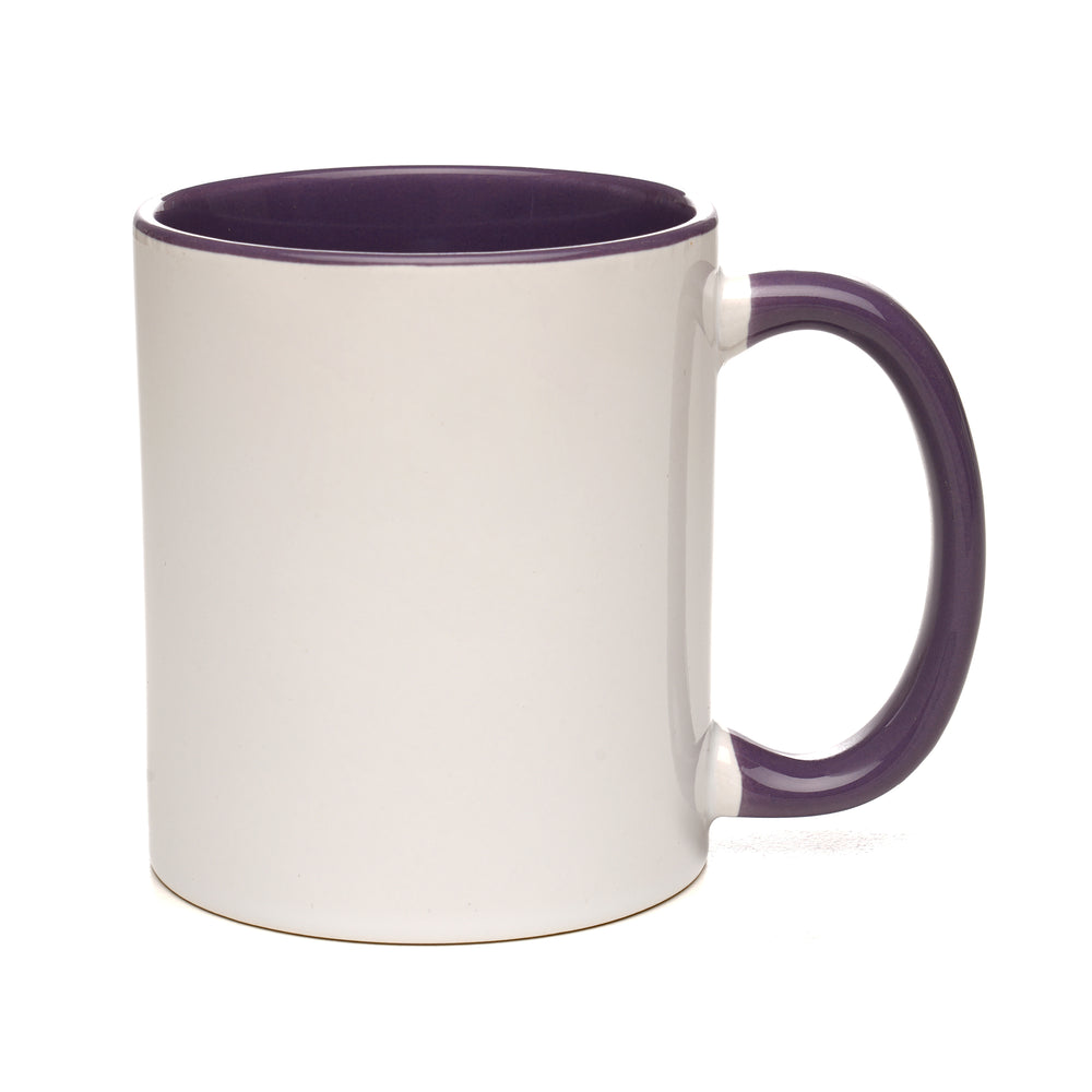 CAMBRIDGE 11oz Two-Tone Ceramic Mug Purple