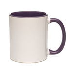 CAMBRIDGE 11oz Two-Tone Ceramic Mug Purple
