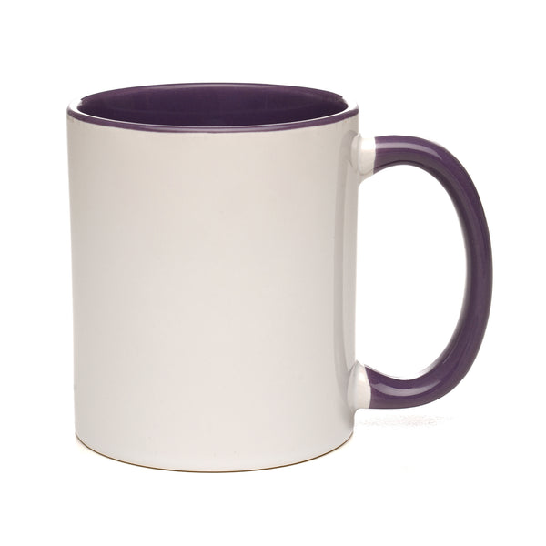 CAMBRIDGE 11oz Two-Tone Ceramic Mug Purple