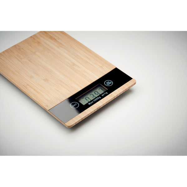 Branded Bamboo digital kitchen scales