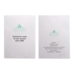 Seed Pack in White Paper Envelope Sunflower