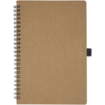 Cobble A5 wire-o recycled cardboard notebook with stone paper