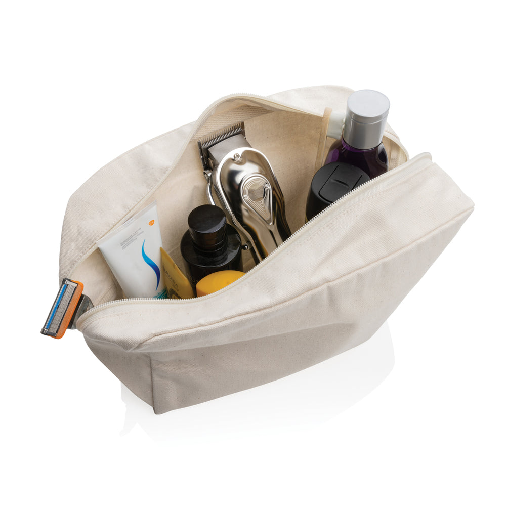 Branded Impact Aware™ 285 gsm rcanvas toiletry bag undyed