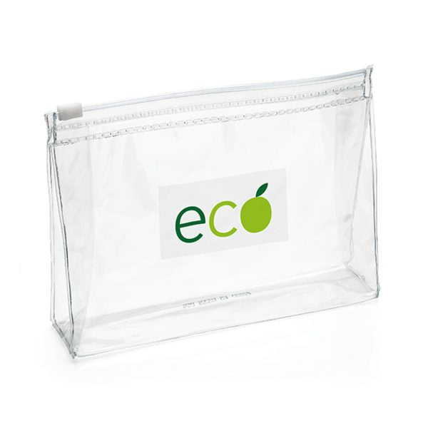 Clear EVA Slide Zippered Oblong Bag
