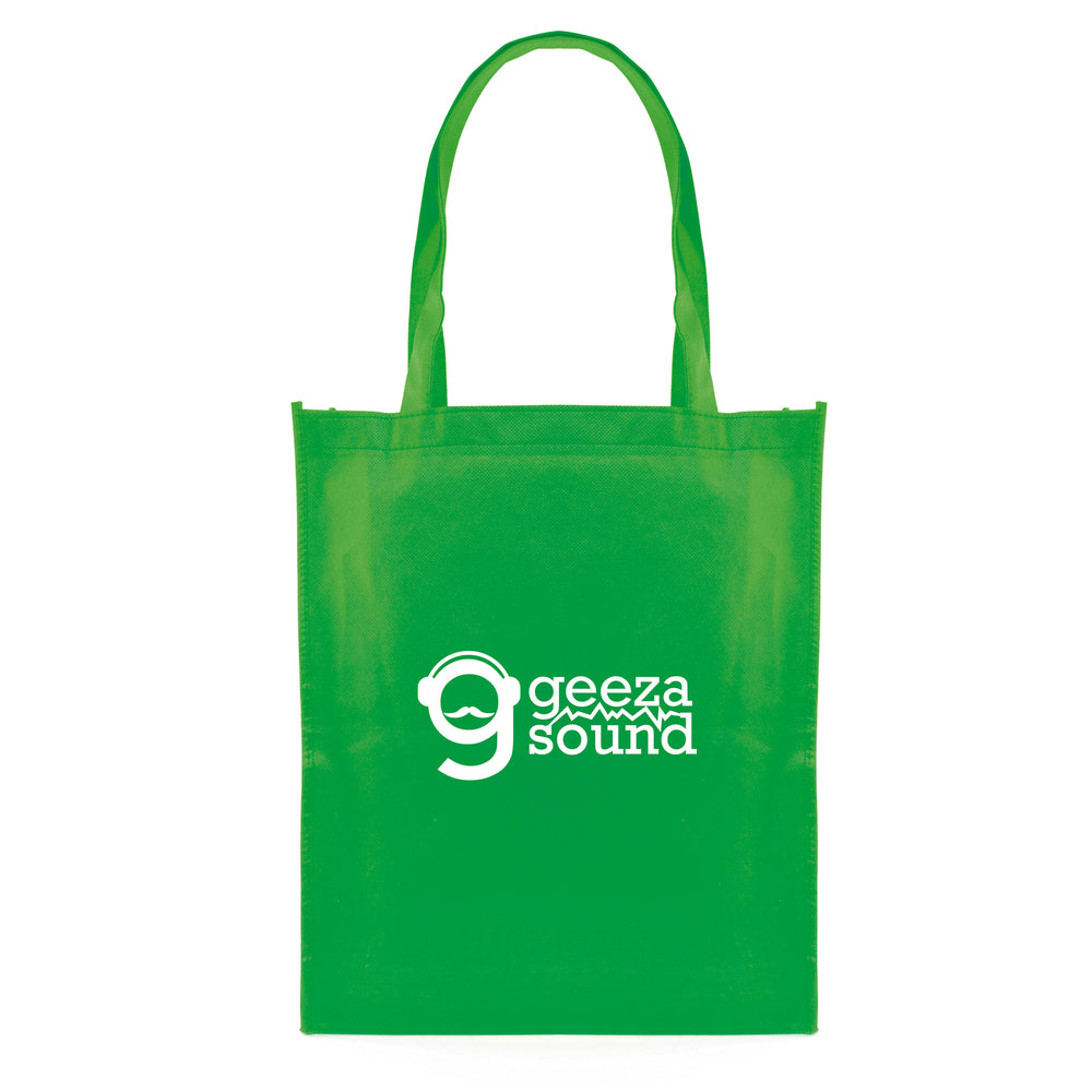 Branded Eco Friendly non woven PP long handled shopper with gusset