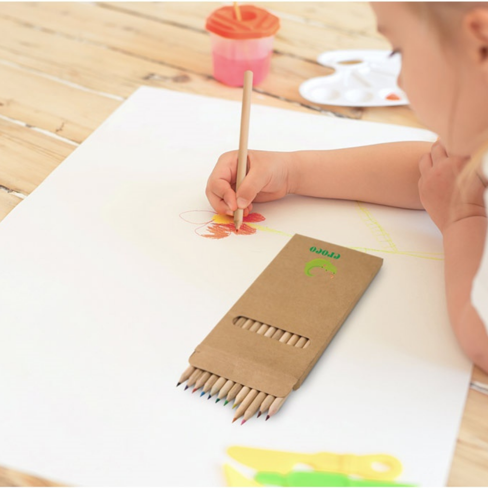 Croco Set of 12 Colouring Pencils Natural