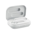 Branded TWS earbuds with charging base