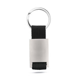 Branded Metal rectangular key ring