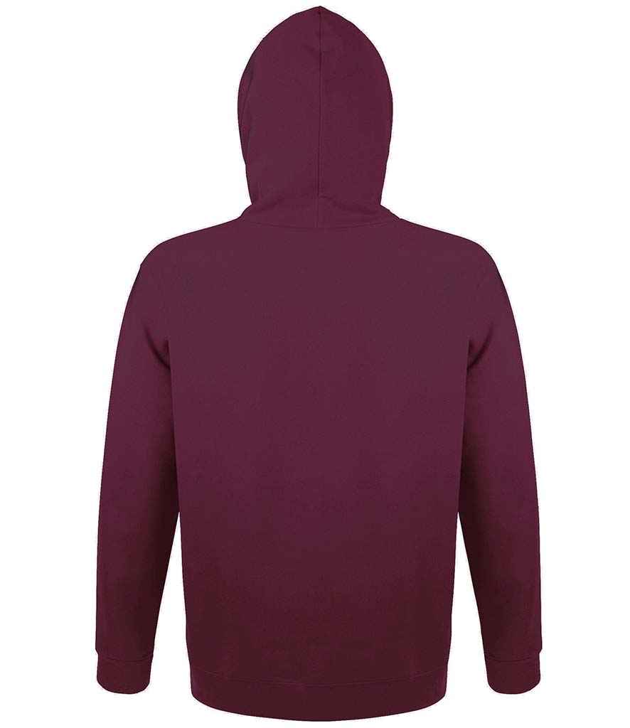 SOL'S Unisex Snake Hooded Sweatshirt Burgundy