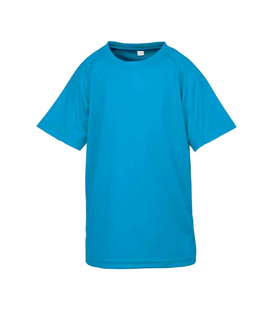 Spiro Kids Impact Performance Aircool T-Shirt Ocean Blue