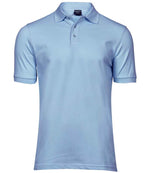 Tee Jays Luxury Stretch Piqué Polo Shirt Light Blue