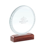 Branded Round award plaque