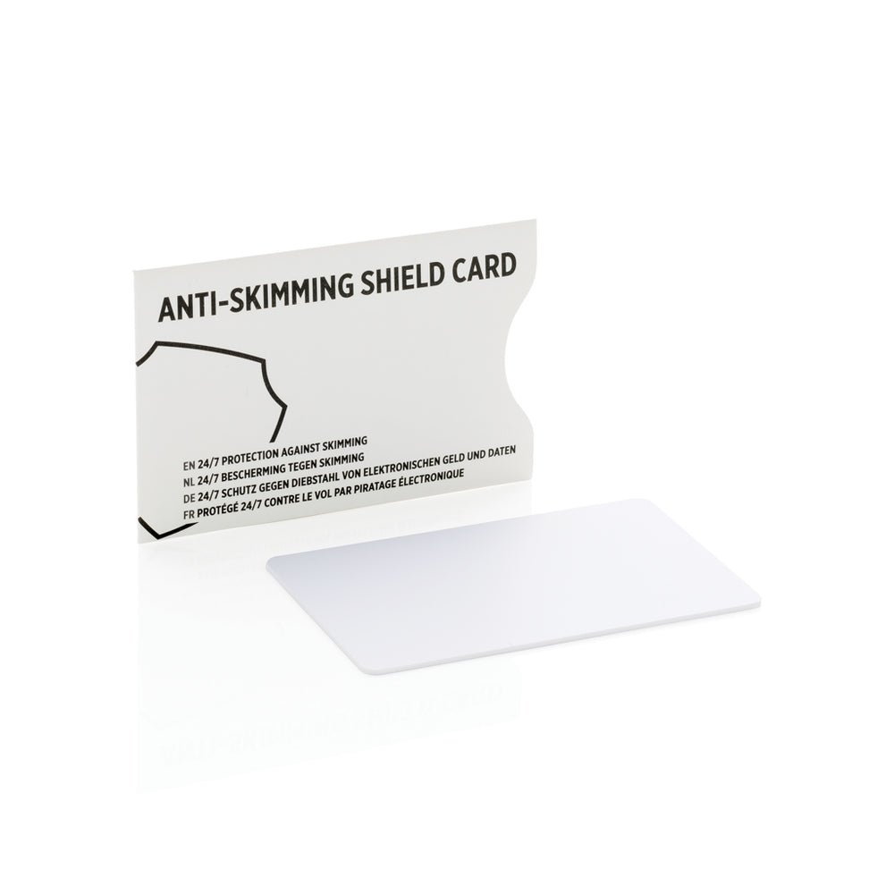 Branded Anti-skimming RFID shield card with active jamming chip