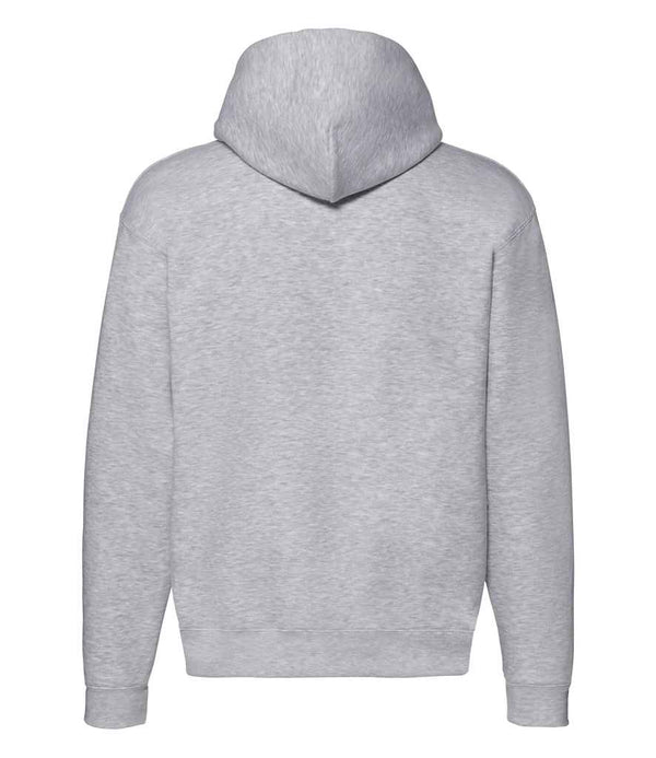 Fruit of the Loom Premium Zip Hooded Sweatshirt Heather Grey