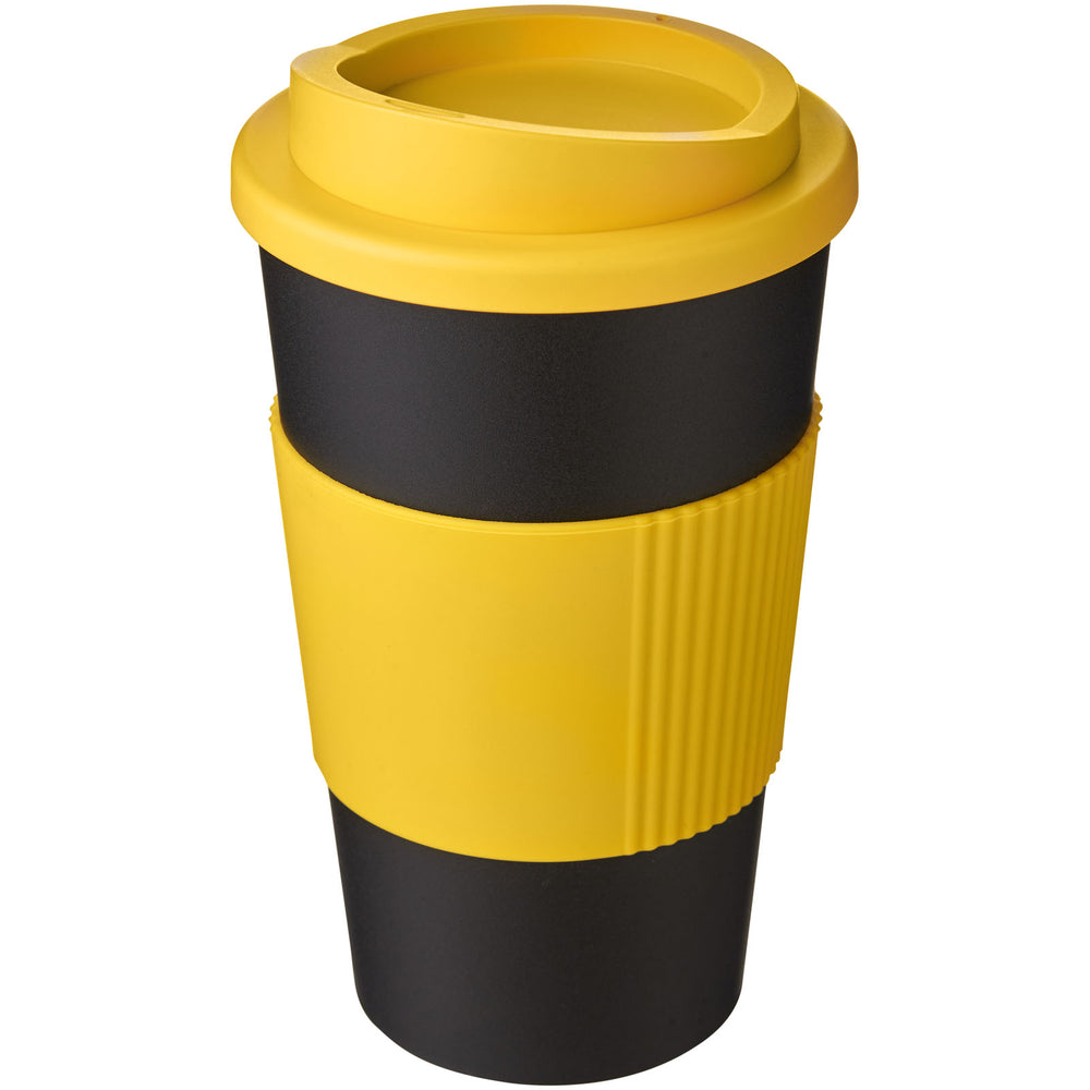 Branded Americano® 350 ml insulated tumbler with grip