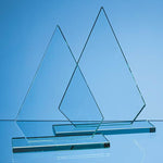 Branded 26.5cm x 18.5cm x 12mm Jade Glass Peak Award
