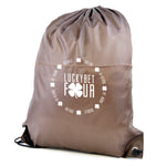 Pegasus Plus Drawstring Bags Brown