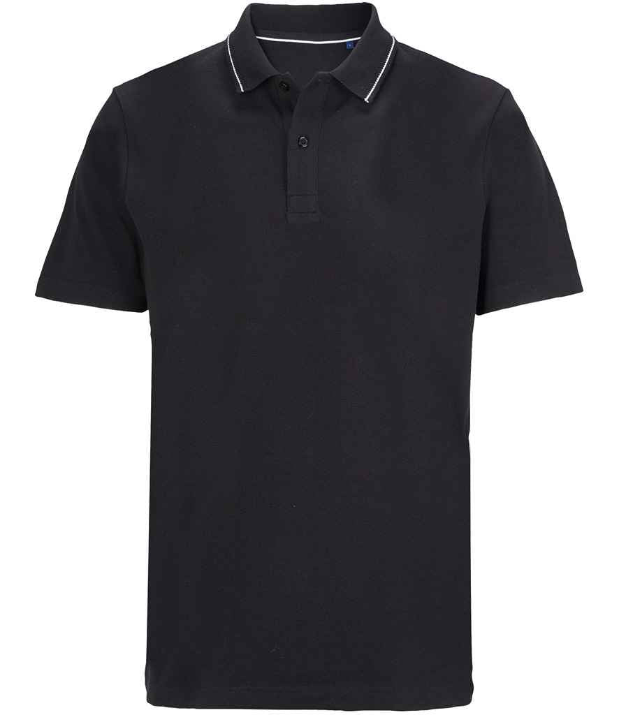 NEOBLU Unisex Orel Piqué Polo Shirt Deep Black