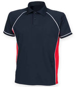 Finden + Hales Performance Piped Polo Shirt Navy/Red/White