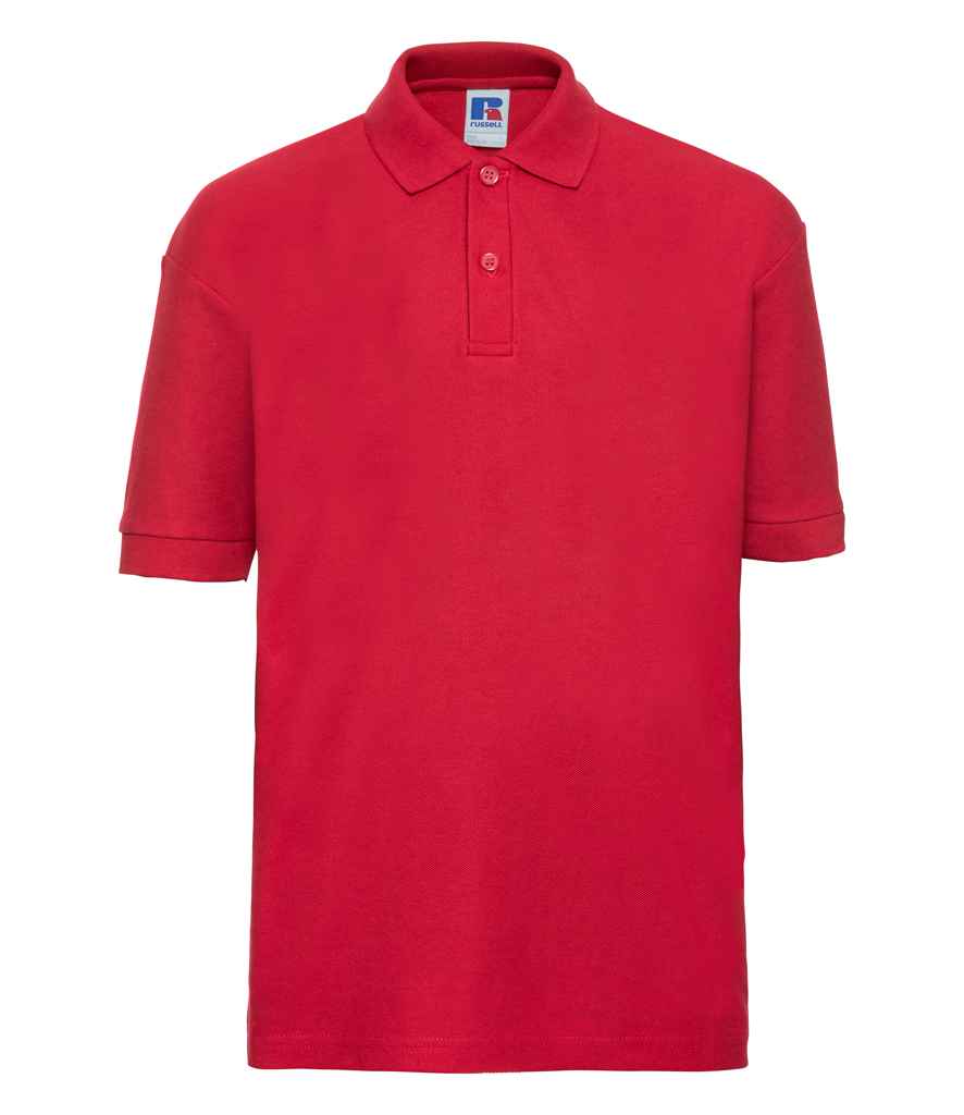 Russell Schoolgear Kids Poly/Cotton Piqué Polo Shirt Bright Red