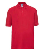 Russell Schoolgear Kids Poly/Cotton Piqué Polo Shirt Bright Red