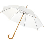 Branded Jova 23" umbrella with wooden shaft and handle