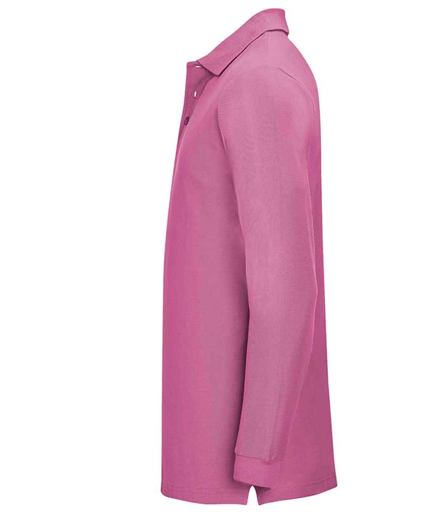 SOL'S Winter II Long Sleeve Cotton Piqué Polo Shirt Flash Pink
