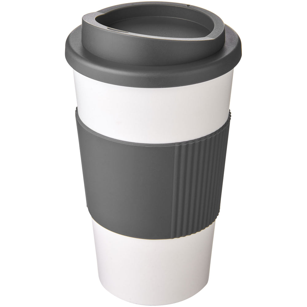 Branded Americano® 350 ml insulated tumbler with grip