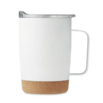 Branded Double wall tumbler 300ml with Cork Base