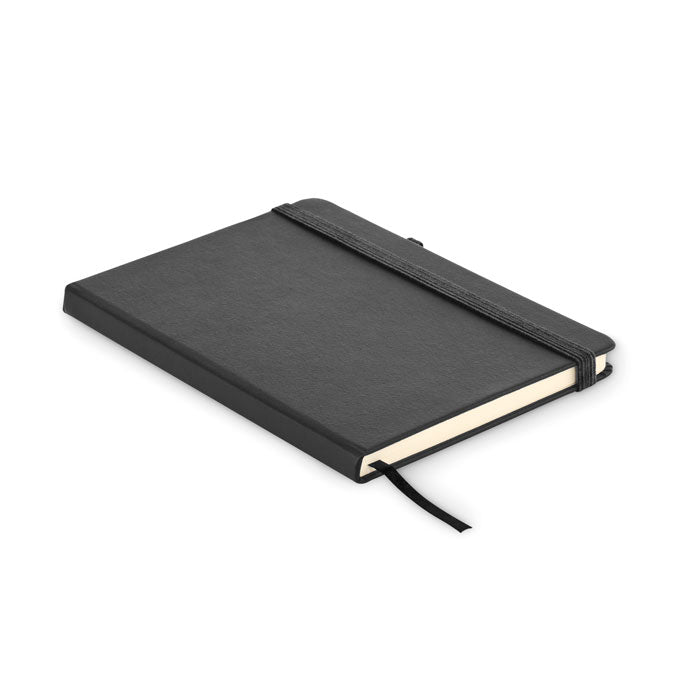 Branded Recycled PU A5 lined notebook