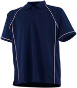 Finden + Hales Kids Performance Piped Polo Shirt Navy/White