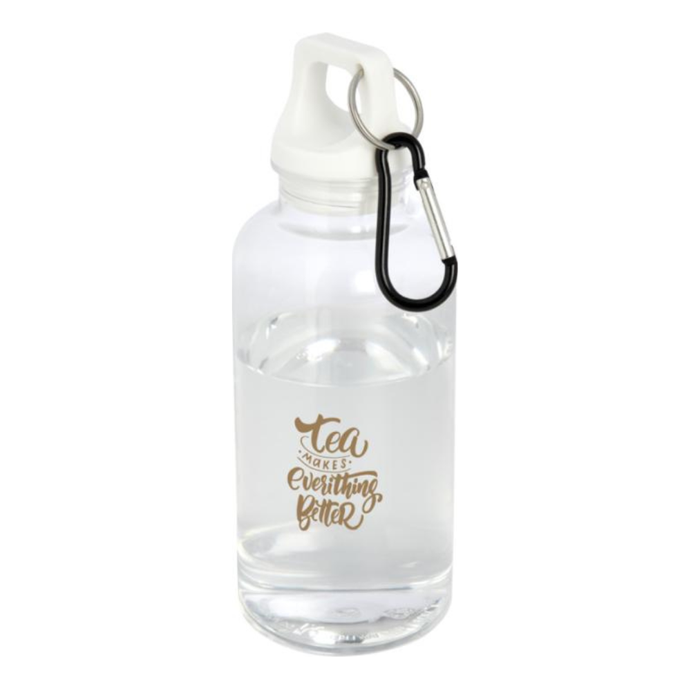 Oregon 400 ml RCS certified recycled plastic water bottle with carabiner