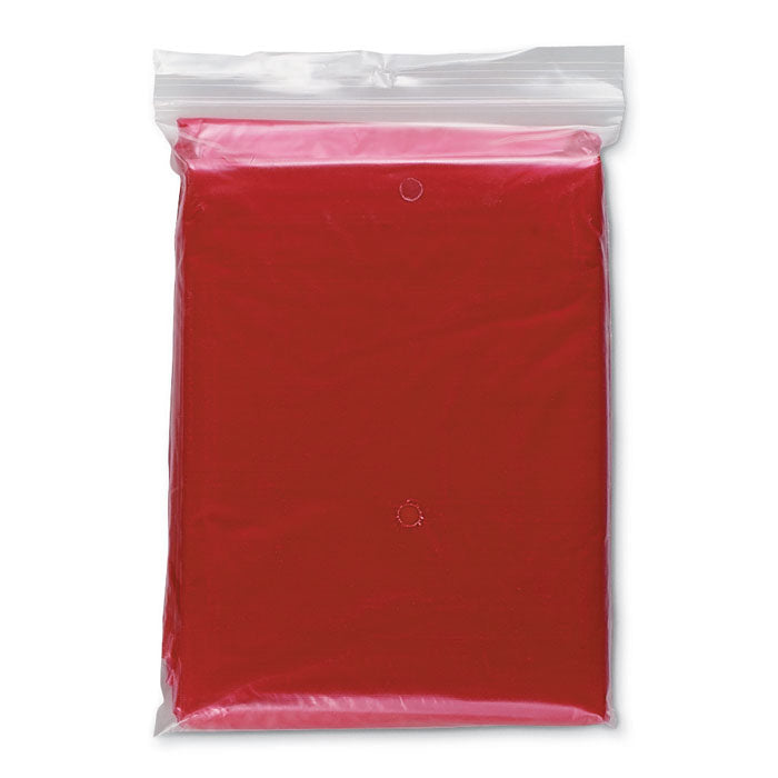 Branded Foldable raincoat in polybag