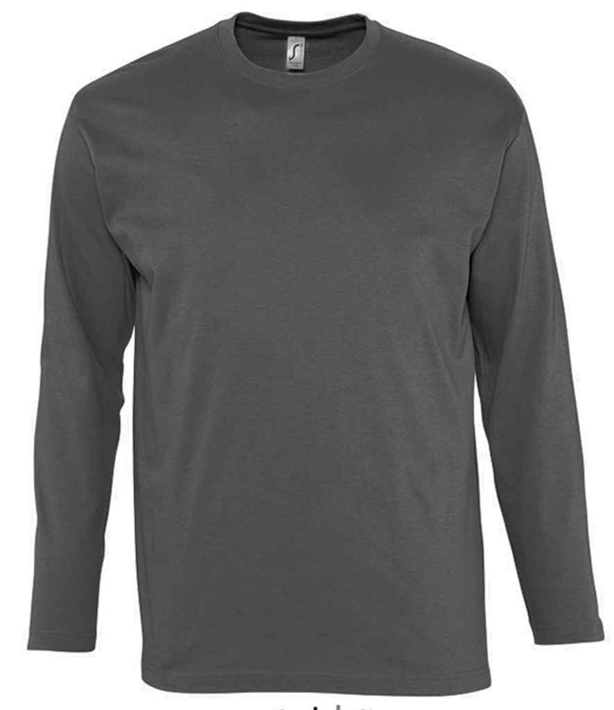 SOL'S Monarch Long Sleeve T-Shirt Dark Grey