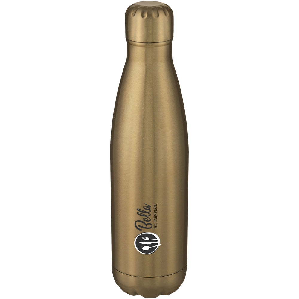 Branded Cove 500 ml vacuum insulated stainless steel bottle