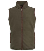 Brook Taverner Unisex Cincinatti Fleece Gilet Olive Green