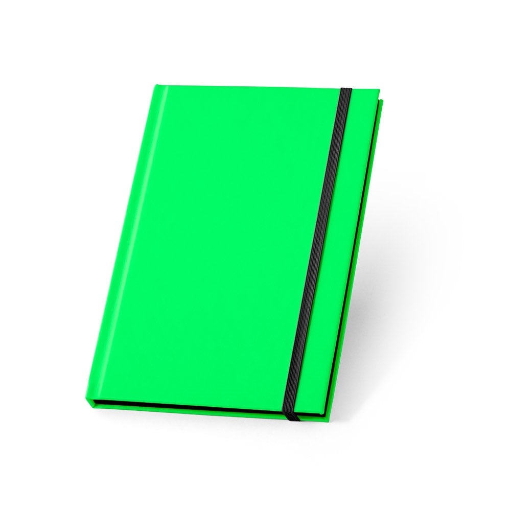WATTERS. A5 notebook in fluorescent PU. Lined sheets