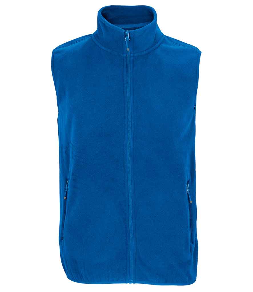 SOL'S Unisex Factor Recycled Micro Fleece Bodywarmer Royal Blue