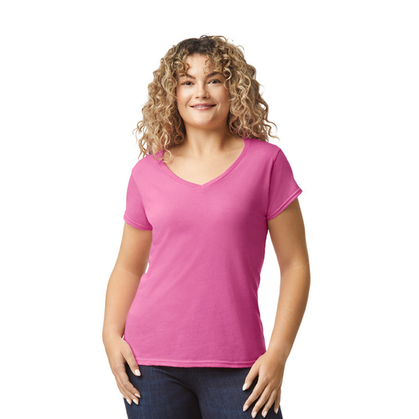 Gildan Ladies SoftStyle® V Neck T-Shirt