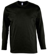 SOL'S Monarch Long Sleeve T-Shirt Deep Black
