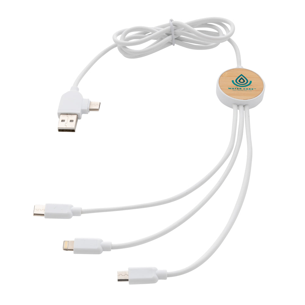 Branded RCS recycled plastic Ontario 6-in-1 cable