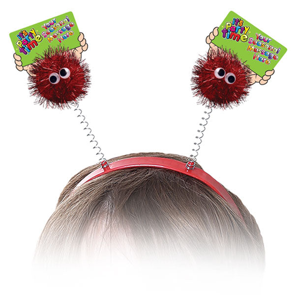Head Boppers with Message Holding Logobugs!