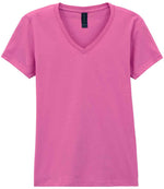 Gildan Ladies SoftStyle® V Neck T-Shirt Azalea