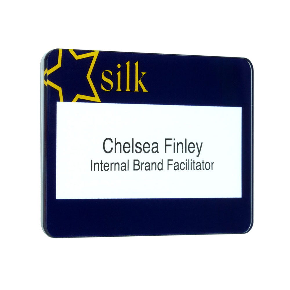 Gloss Finish Reusable Name Window Badges