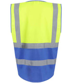 Regatta High Visibility Pro Executive Vest Yellow/Royal Blue