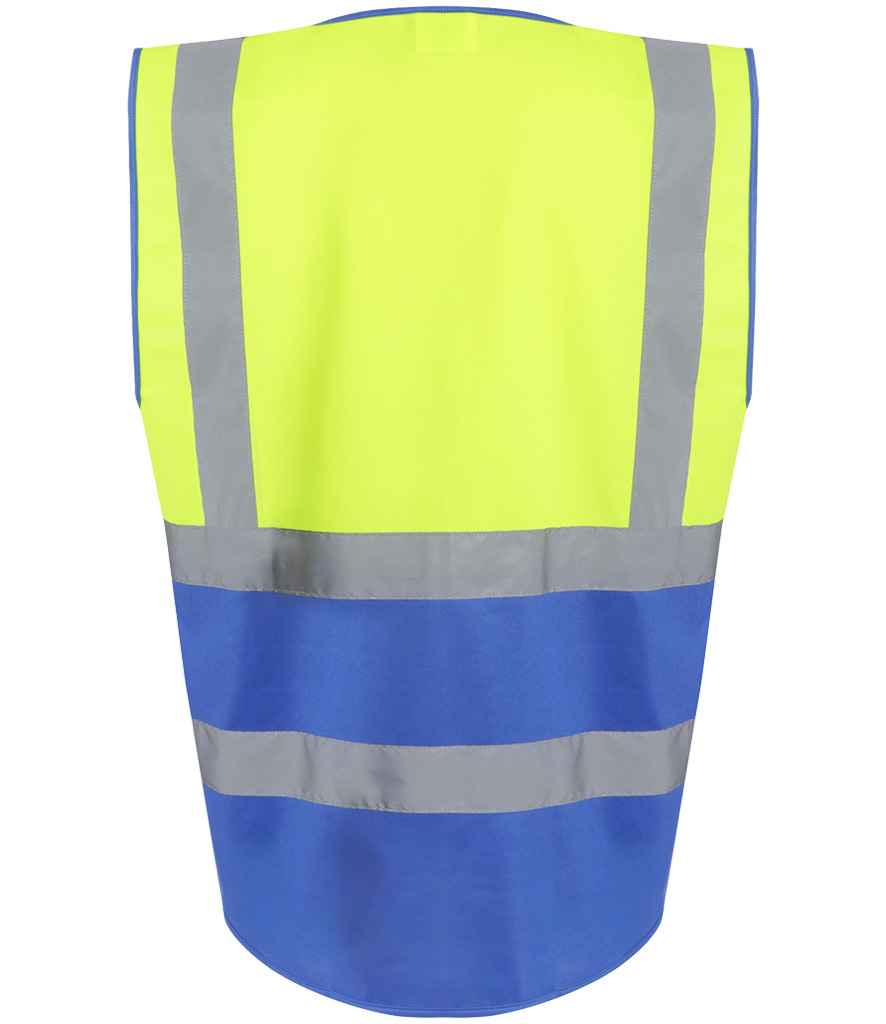 Regatta High Visibility Pro Executive Vest Yellow/Royal Blue