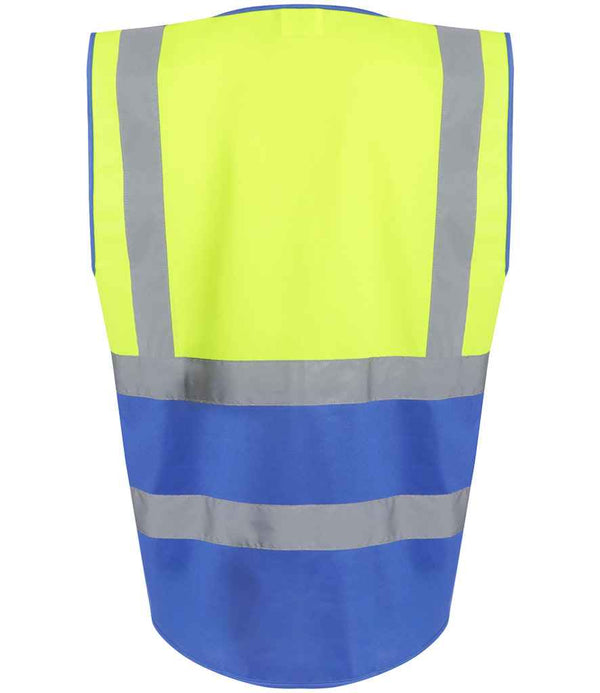 Regatta High Visibility Pro Executive Vest Yellow/Royal Blue