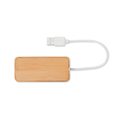 Bamboo USB 3 ports hub