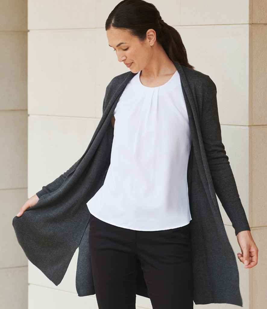 Henbury Ladies Longline Open Cardigan